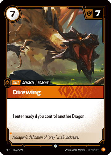 Direwing SFD-094 - Riftbound Standard Art, English reference artwork