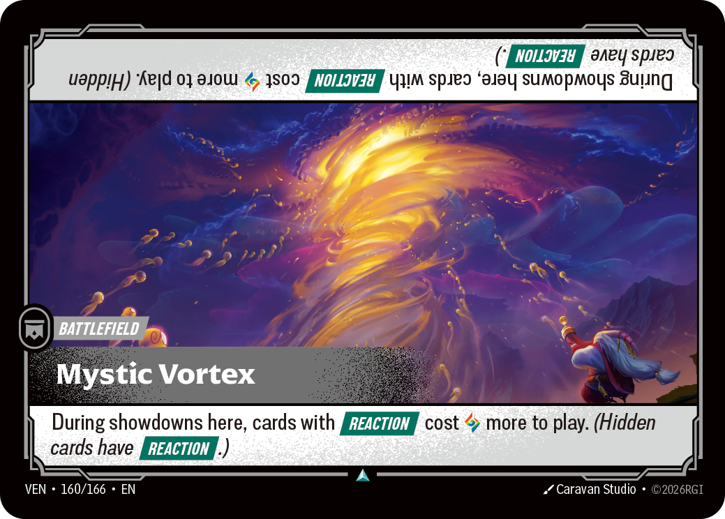 Mystic Vortex VEN-160 - Riftbound Standard Art, English reference artwork