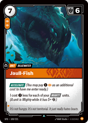 Jaull-Fish SFD-103 - Riftbound Standard Art, English reference artwork
