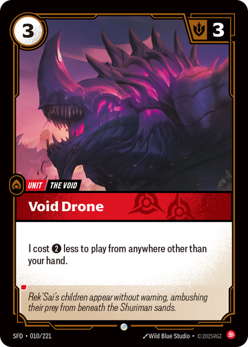 Void Drone SFD-010 - Riftbound Standard Art, English reference artwork