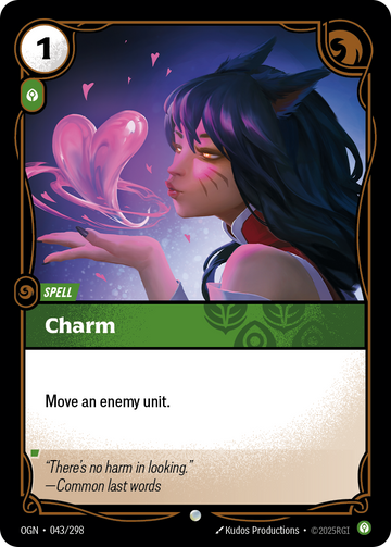 Charm OGN-043 - Riftbound Standard Art, English reference artwork