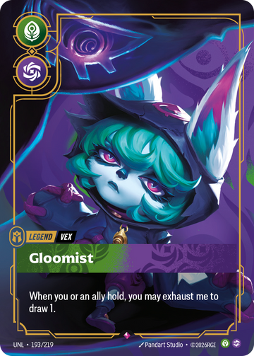 Vex, Gloomist UNL-193 - Riftbound Standard Art, English reference artwork