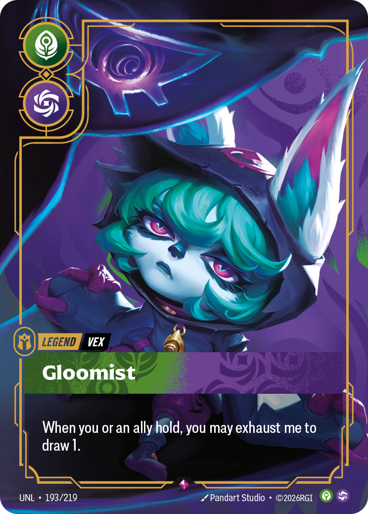 Vex, Gloomist UNL-193 - Riftbound Standard Art, English reference artwork