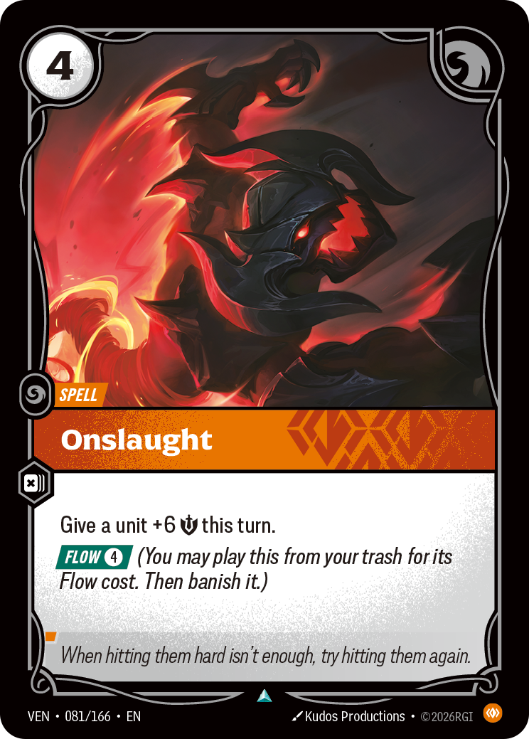 Onslaught VEN-081 - Riftbound Standard Art, English reference artwork