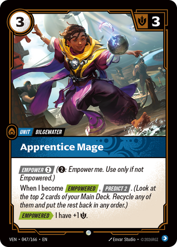 Apprentice Mage VEN-047 - Riftbound Standard Art, English reference artwork