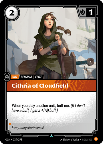 Cithria of Cloudfield OGN-139 - Riftbound Standard Art, English reference artwork