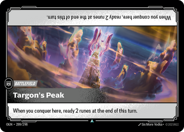 Targon's Peak OGN-289 - Riftbound Standard Art, English reference artwork