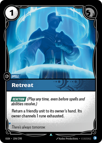 Retreat OGN-104 - Riftbound Standard Art, English reference artwork