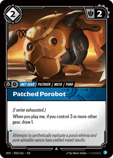 Patched Porobot VEN-058 - Riftbound Standard Art, English reference artwork