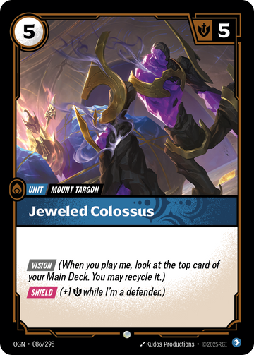 Jeweled Colossus OGN-086 - Riftbound Standard Art, English reference artwork
