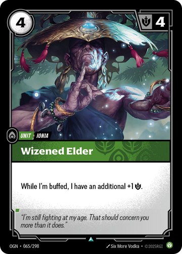 Wizened Elder OGN-065 - Riftbound Standard Art, English reference artwork