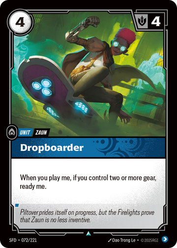 Dropboarder SFD-072 - Riftbound Standard Art, English reference artwork