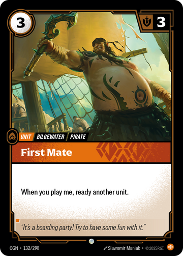 First Mate OGN-132 - Riftbound Standard Art, English reference artwork