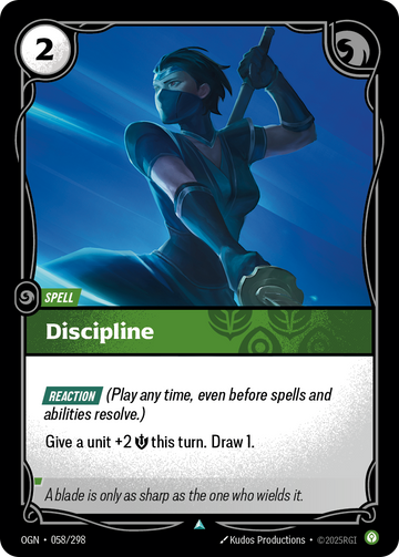 Discipline OGN-058 - Riftbound Standard Art, English reference artwork
