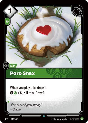 Poro Snax SFD-046 - Riftbound Standard Art, English reference artwork