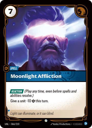Moonlight Affliction UNL-066 - Riftbound Standard Art, English reference artwork