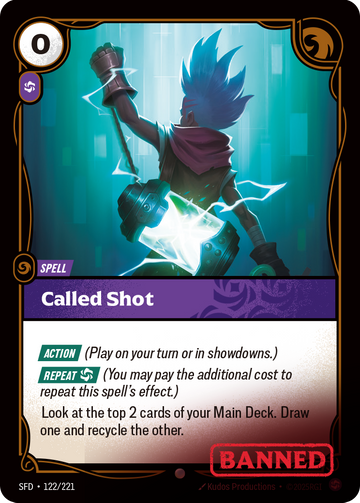 Called Shot SFD-122 - Riftbound Standard Art, English reference artwork