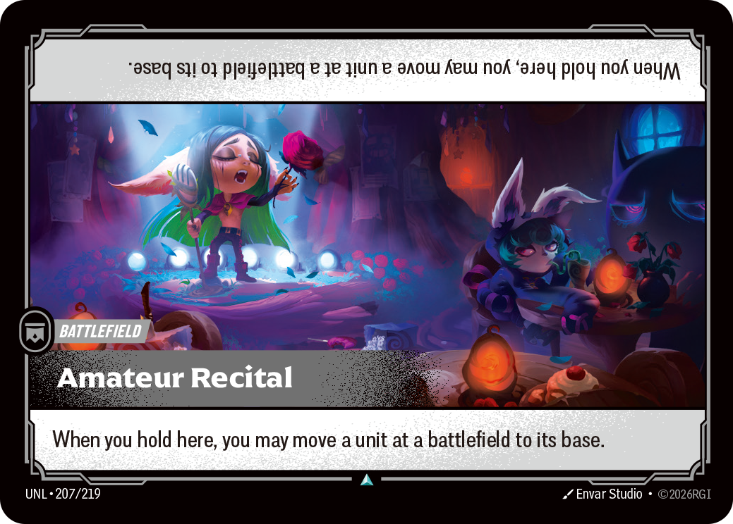 Amateur Recital UNL-207 - Riftbound Standard Art, English reference artwork