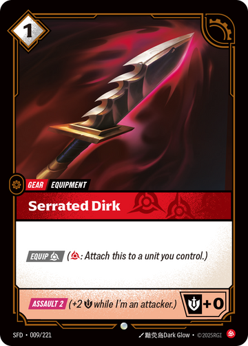 Serrated Dirk SFD-009 - Riftbound Standard Art, English reference artwork