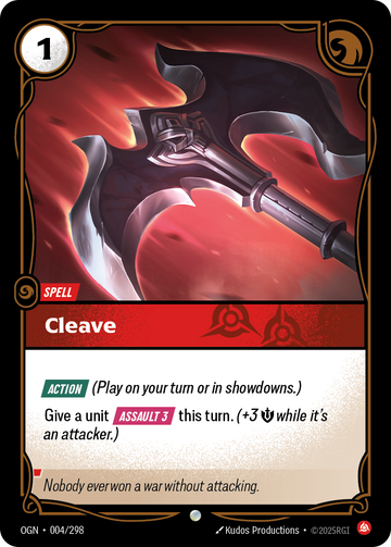 Cleave OGN-004 - Riftbound Standard Art, English reference artwork