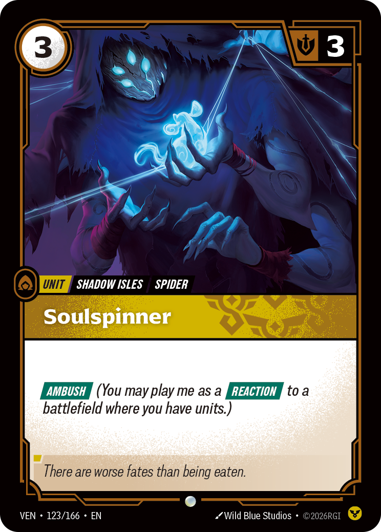 Soulspinner VEN-123 - Riftbound Standard Art, English reference artwork