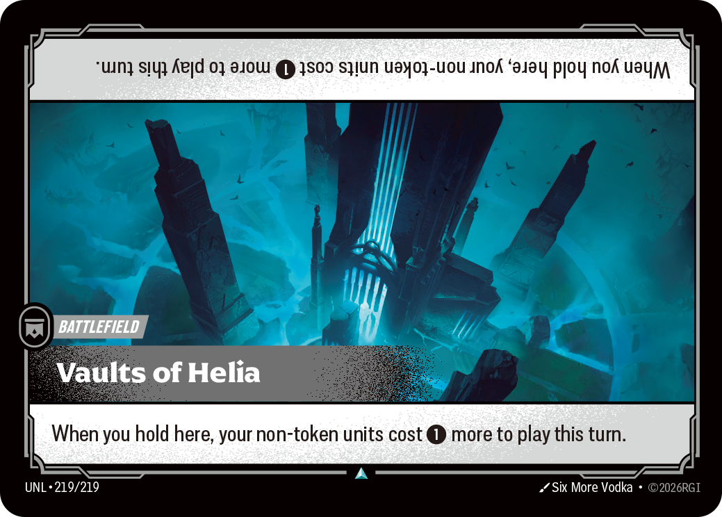 Vaults of Helia UNL-219 - Riftbound Standard Art, English reference artwork