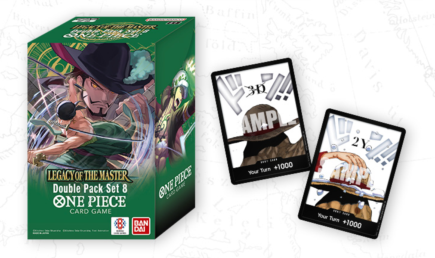 ENGLISH ONE PIECE CARD GAME DOUBLE PACK [DP-08] Legacy of the Master
