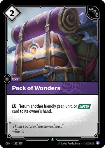 Pack of Wonders OGN-181 - Riftbound Standard Art, English reference artwork