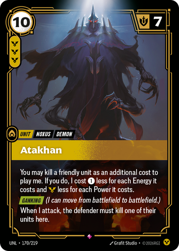 Atakhan UNL-170 - Riftbound Standard Art, English reference artwork