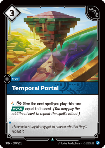 Temporal Portal SFD-078 - Riftbound Standard Art, English reference artwork