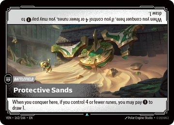 Protective Sands VEN-162 - Riftbound Standard Art, English reference artwork