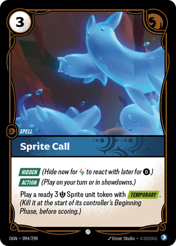 Sprite Call OGN-094 - Riftbound Standard Art, English reference artwork