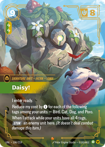 Daisy! UNL-196 - Riftbound Standard Art, English reference artwork