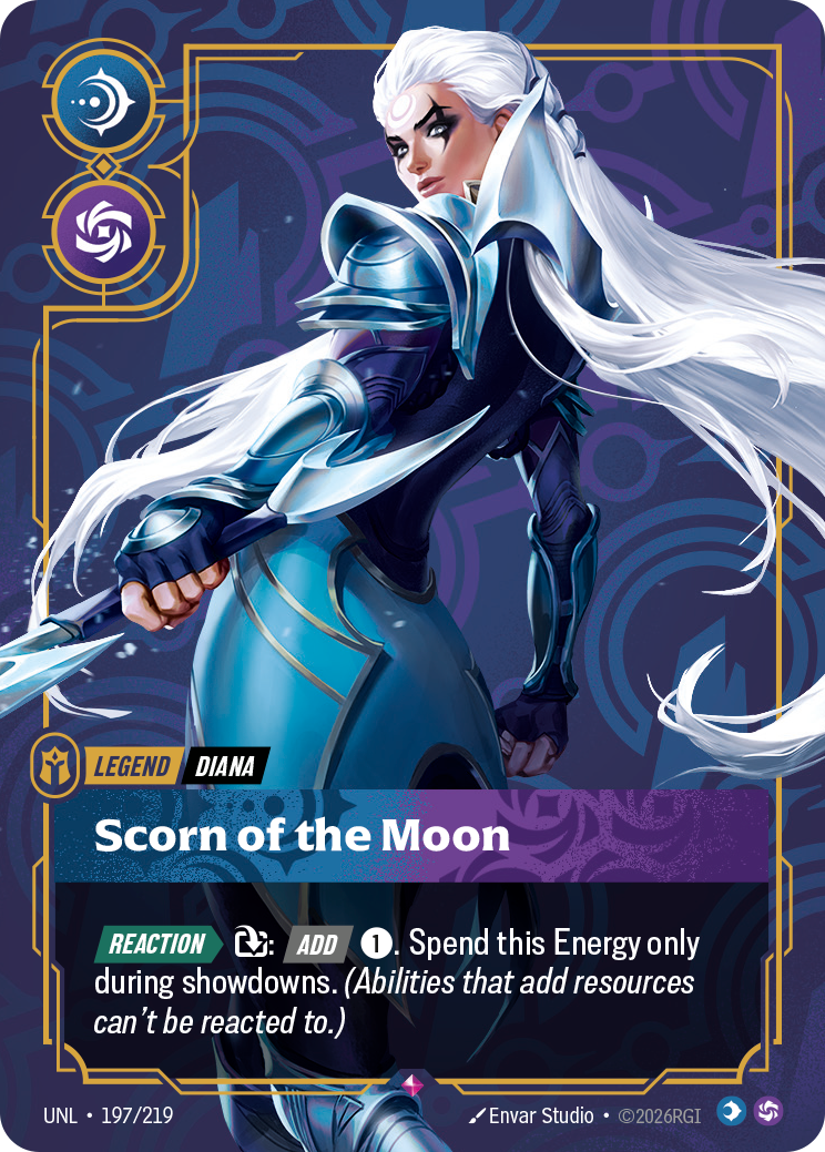 Diana, Scorn of the Moon UNL-197 - Riftbound Standard Art, English reference artwork