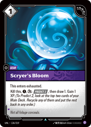 Scryer's Bloom UNL-136 - Riftbound Standard Art, English reference artwork