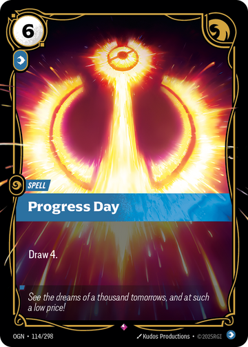 Progress Day OGN-114 - Riftbound Standard Art, English reference artwork