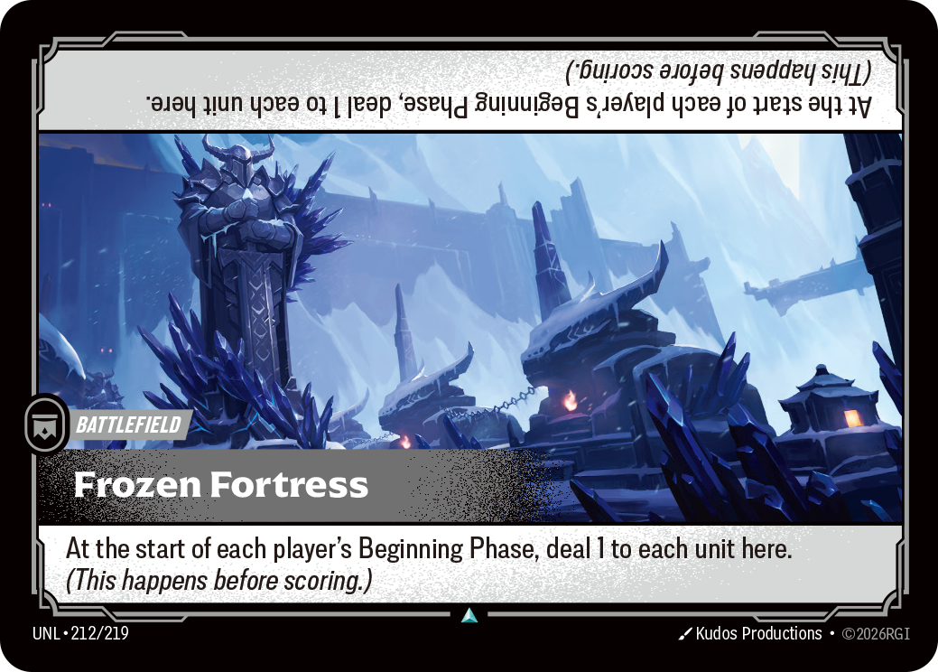 Frozen Fortress UNL-212 - Riftbound Standard Art, English reference artwork