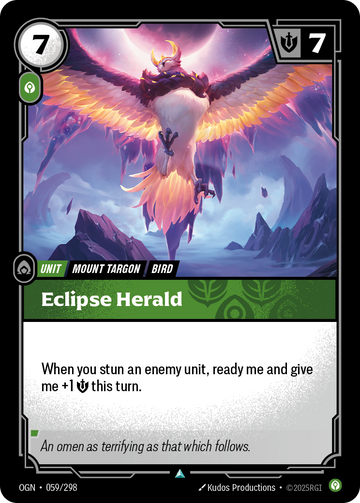 Eclipse Herald OGN-059 - Riftbound Standard Art, English reference artwork