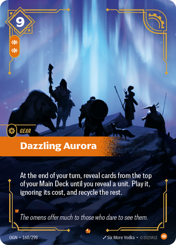 Dazzling Aurora OGN-160 - Riftbound Standard Art, English reference artwork
