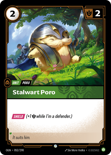 Stalwart Poro OGN-052 - Riftbound Standard Art, English reference artwork
