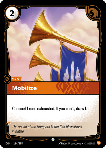 Mobilize OGN-134 - Riftbound Standard Art, English reference artwork