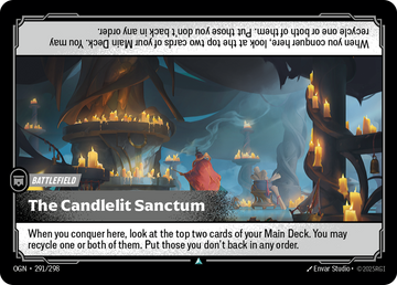 The Candlelit Sanctum OGN-291 - Riftbound Standard Art, English reference artwork