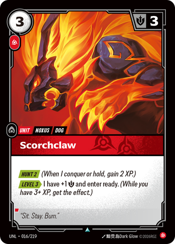 Scorchclaw UNL-016 - Riftbound Standard Art, English reference artwork