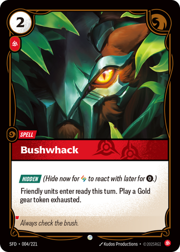Bushwhack SFD-004 - Riftbound Standard Art, English reference artwork