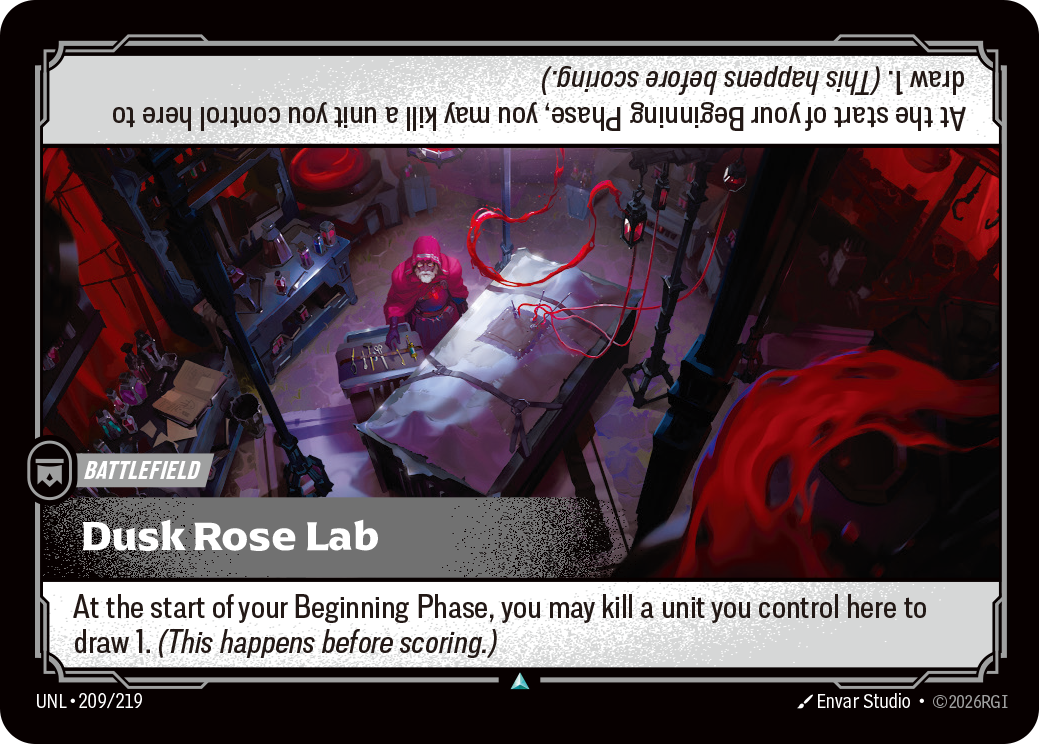Dusk Rose Lab UNL-209 - Riftbound Standard Art, English reference artwork