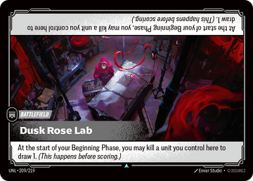 Dusk Rose Lab UNL-209 - Riftbound Standard Art, English reference artwork