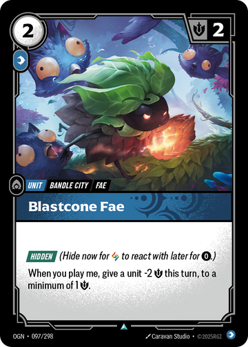 Blastcone Fae OGN-097 - Riftbound Standard Art, English reference artwork